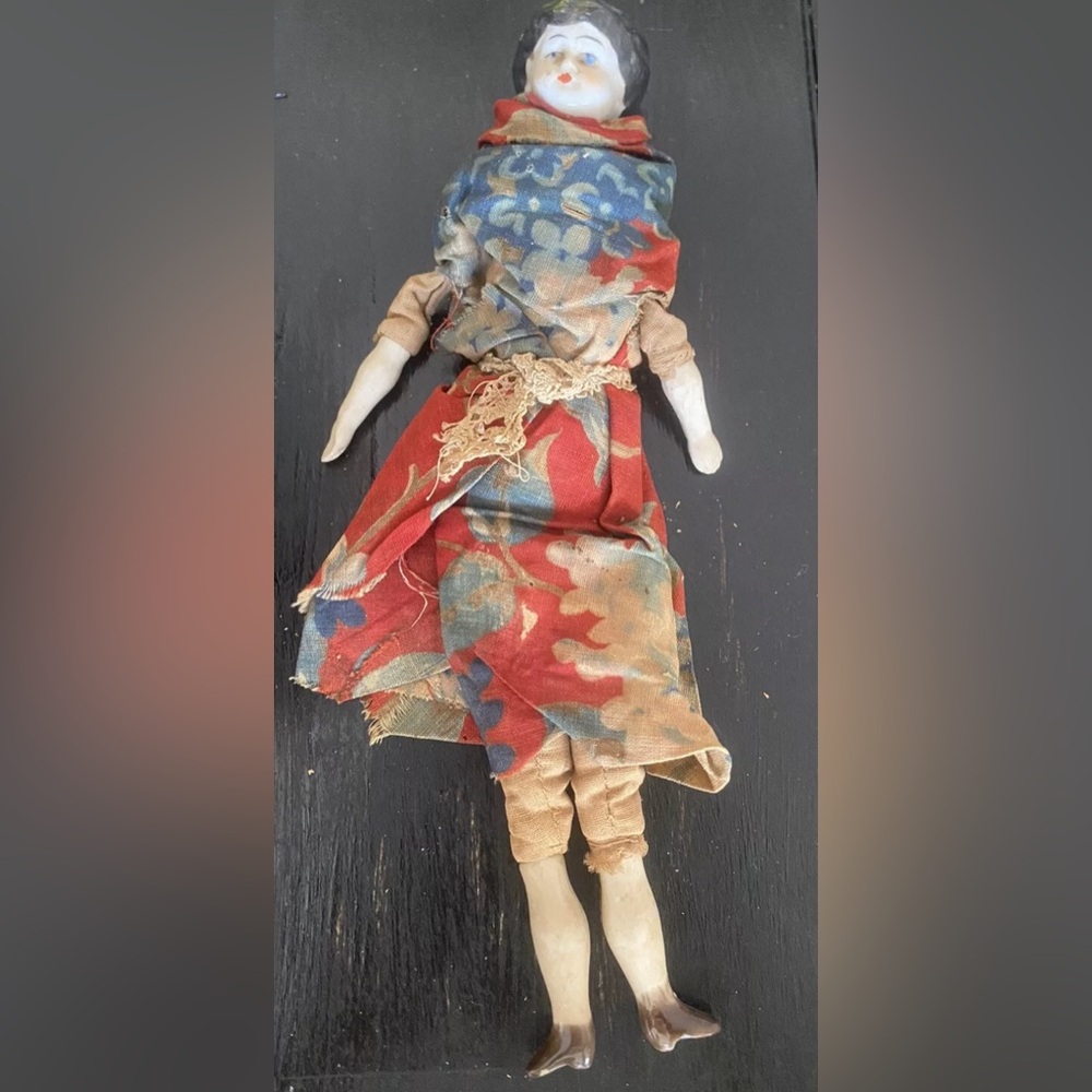 Antique 1800s German Bisque PorcelainChina Doll Item#161
